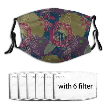

Beautiful Ropical Jungle Outdoor Washable Anti Dust Mask Filter Face Mouth Mask Men Women Daily Supplies