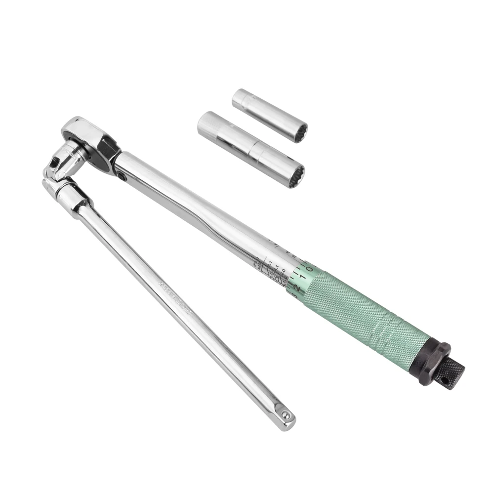 

Adjustable Mini Double Scale Torque Wrench Set 3/8" DR 5-60Nm Bike Fixing Tool Accurate Repairing Spanner Hand Tool Kit