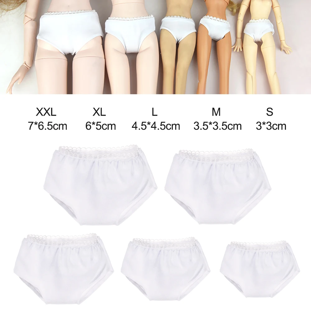 1PC Multi Size Doll's Briefs Underwear Suitable for 1/12 1/6 1/4 1/3 Doll DIY Dollhouse Clothes Accessories Toys Girl Gift barbie doll clothes doll clothes accessories doll clothes doll accessories