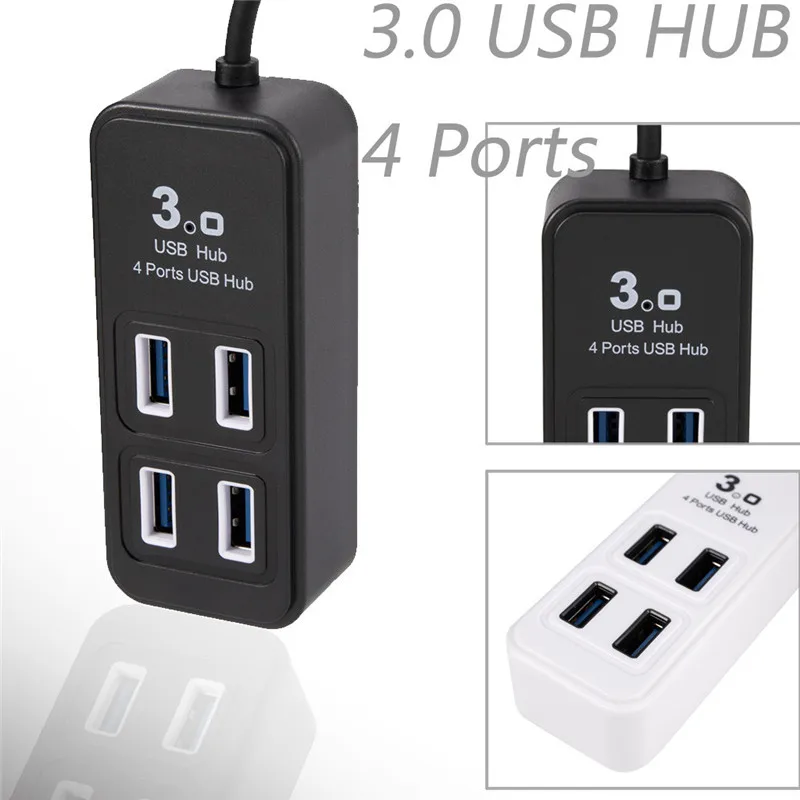 CARPRIE поддержка 1 ТБ HDD 4 порта USB 3,0 зарядное устройство концентратор адаптер для компьютера сплиттер