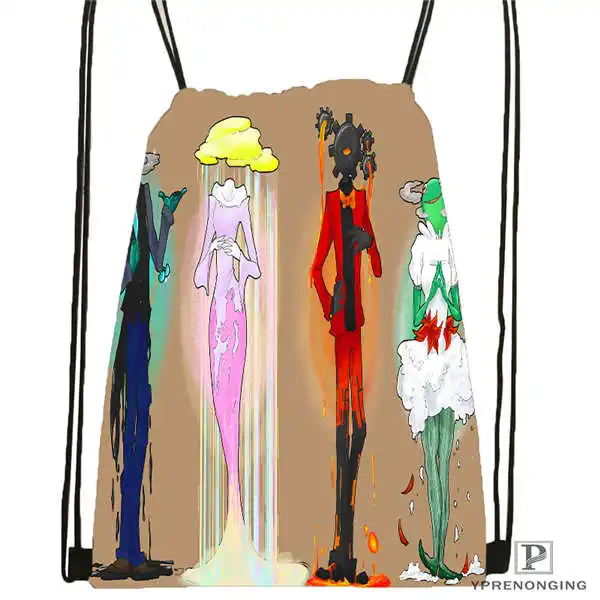Drawstring Backpack Обычай семьи. Полный. Походная сумка на шнурке, милый рюкзак для детей(черная спинка) 31x40 см#180531-04-27 - Цвет: Drawstring Backpack
