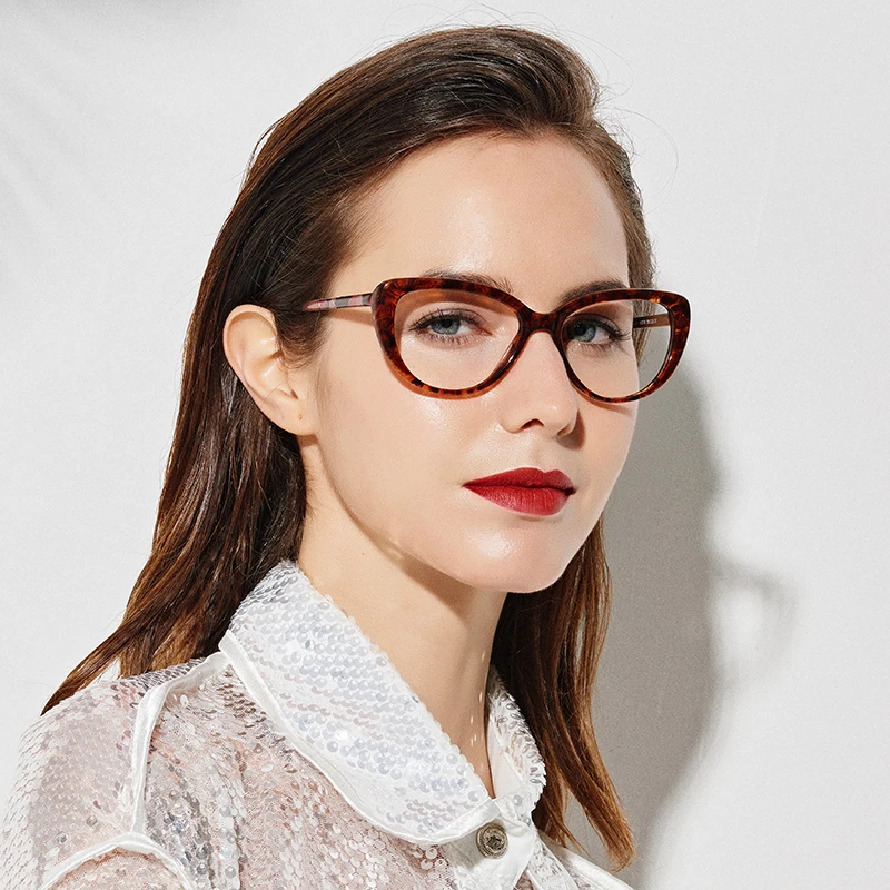 

SASAMIA Demi Womens Eyeglass Frame Eye Glasses Frames Designer Eyewear Retro Vintage Female Eyglasses Optical Frames Acetate