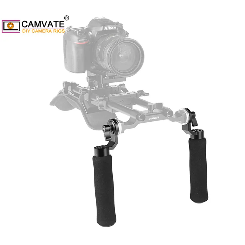 CAMVATE 2 шт Ультра светильник губка рукоятки и ARRI Rosette M6 винт соединение для