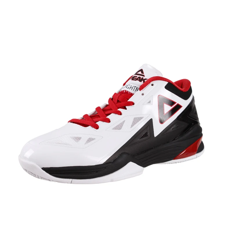 PEAK professional George Hill Lightning II Basketball Shoes Outdoor Safety Drop-in Cushioning Basketball Sport Sneakers - Цвет: Бежевый