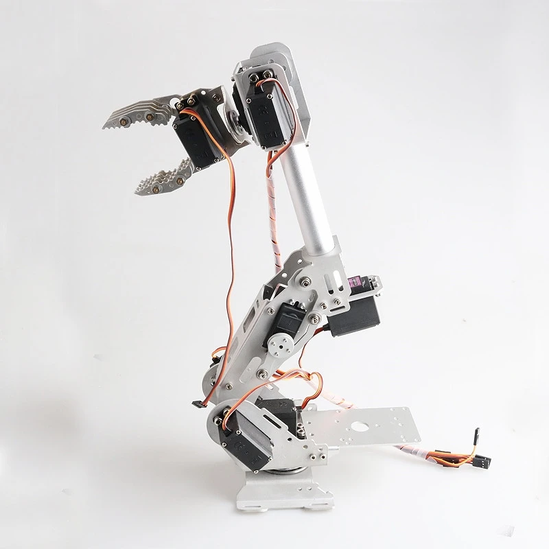 

8-DOF DIY Robotic Arm, ABB Robotic Model Operating Arm 360-degree Rotating Base + Control Kit + Steering Gear