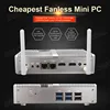 Eglobal Model M3-N3150YL Fanless Mini PC Celeron N3150 With Dual HDMI Dual Lan  Barebone Desktop Computer 4K HTPC WiFi HDMI 300M ► Photo 1/6