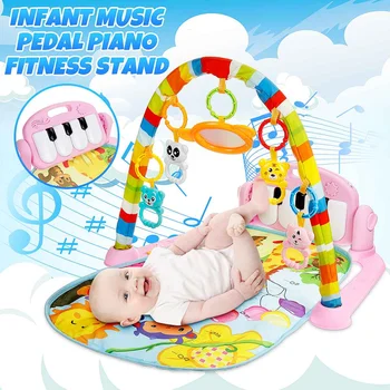 

2 Styles Baby Music Rack Play Mat Kid Rug Puzzle Carpet Piano Keyboard Infant Playmat Early Education Gym Crawling Game Pad Toy