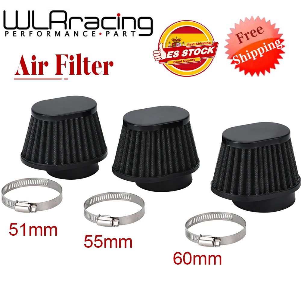 Motorcycle Air Filter 60mm 55mm 54mm 51mm 50mm Universal For Motor Car bike Cold Air Intake High Flow Cone Filter Mushroom Head air filter,motorcycle air filter,air filter cleaner