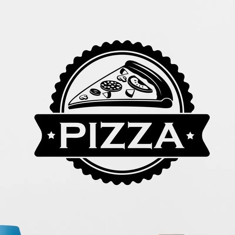 Pizza Sticker Food Decal Poster Vinyl Art Wall Decals Pegatina Quadro Parede Decor Mural Pizza Sticker