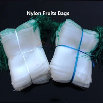 

5/10/30/50/100pcs 20x30cm Mesh Grow Bags Nylon Lightweight Drawstring Pest Control Net Vegetable Fruits Plant Protective Bag