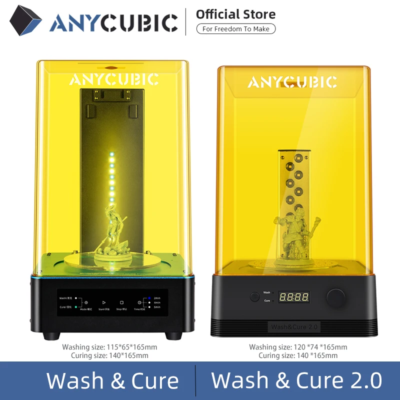Anycubic 3D принтеры мыть и аппарат для лечения 2 в 1 УФ отверждения смолы модели|3D
