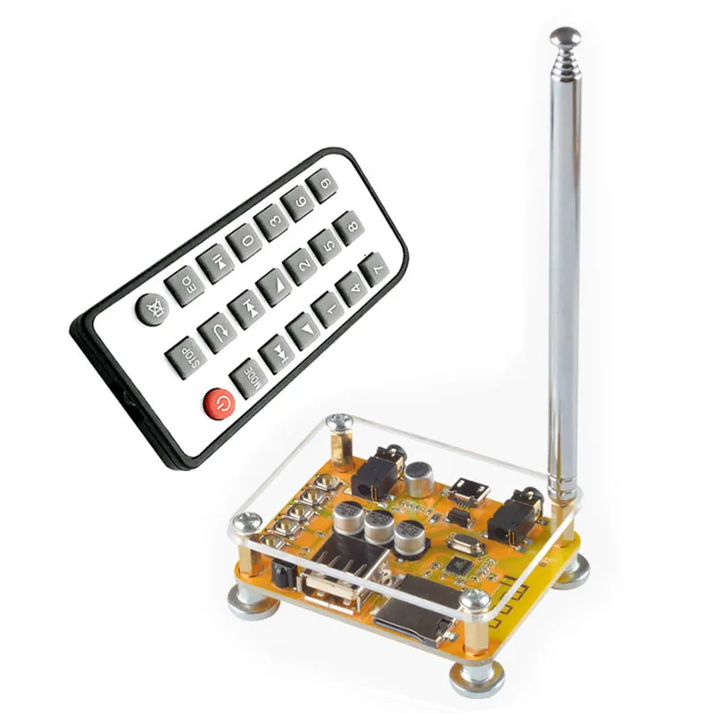 modul sil acry ant Bluetooth V5.0 приемник 3,5 мм Aux беспроводной аудио MP3 радио FM модуль для ТВ динамик для наушников домашняя автомобильная стереосистема звонок бесплатно - Цвет: modul sil acry ant