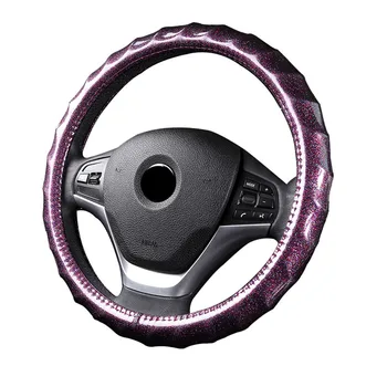

New Car Steering Wheel Cover Woman Lovely Summer Bling Bling Wave Cover fit for BMW Volkswagen Universal for Cars
