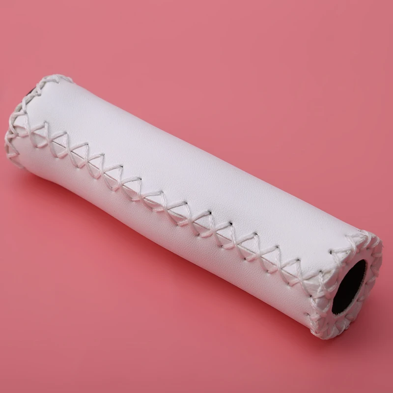 1 пара велосипедных ручек с резиновым наконечником кожаный винтажный