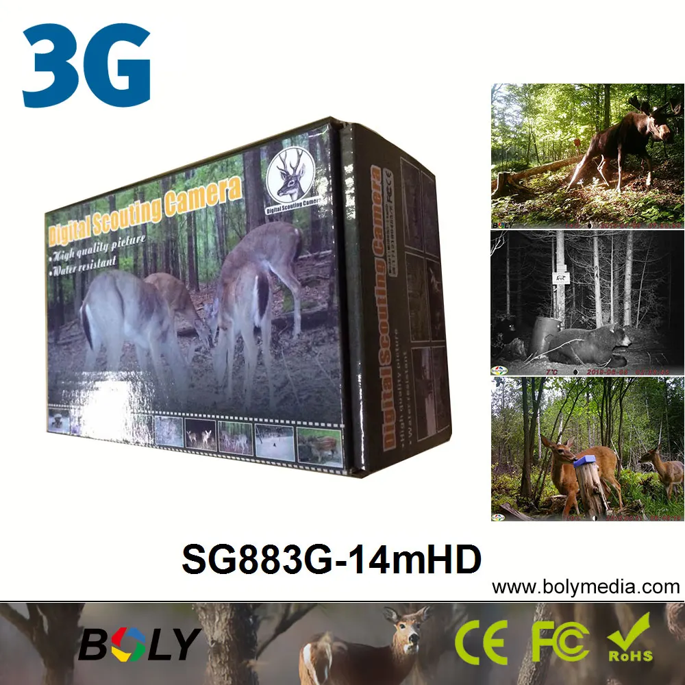 3g беспроводные охотничьи камеры Bolyguard SG88 3g-14mHD MMS/GPRS 14MP 940nm невидимые IR trail камеры Фото-ловушки