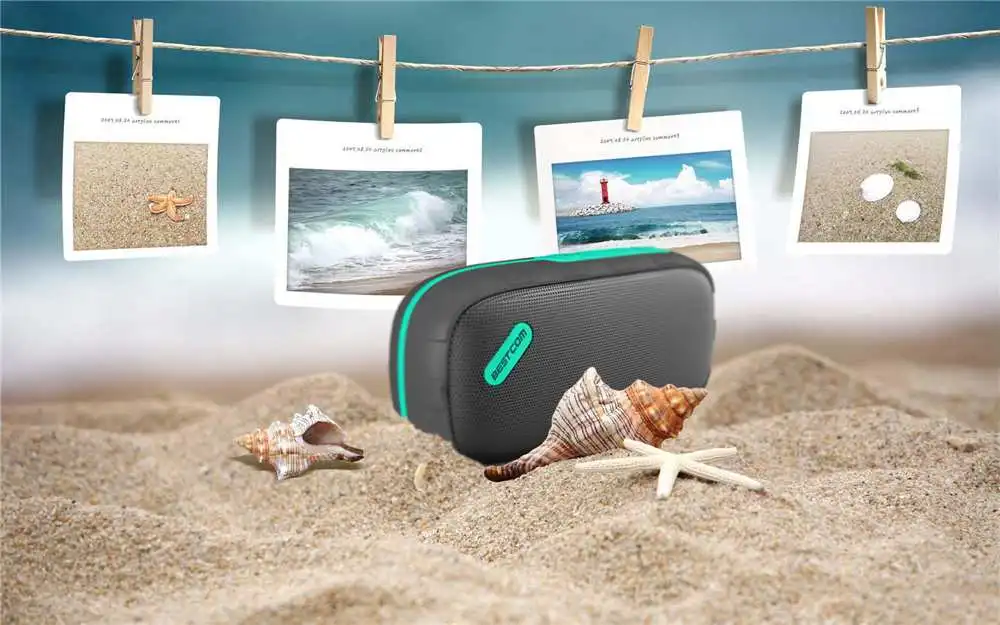 LEORY BS-100 беспроводной bluetooth динамик бас стерео водонепроницаемый уличный усилитель спортивный Саундбар с микрофоном