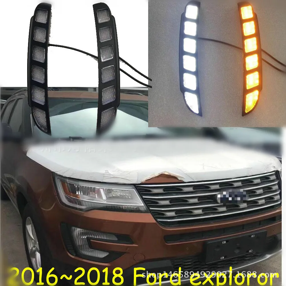 

Car Led Drl For Ford Explorer 2016 2017 2018 Daytime Running light Turn Drl Front Bumper Driving Fog Lamp Blink Flashing Dayligh