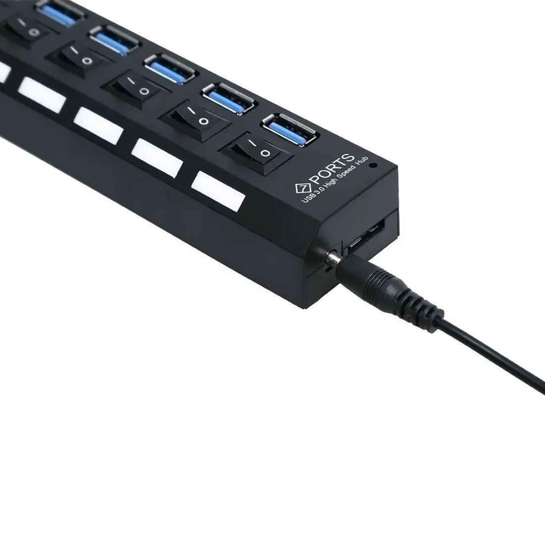 XT-XINTE Мульти USB разветвитель USB 3,0 концентратор переключатель "ВКЛ/ВЫКЛ" 4/7 Порты расширитель несколько usb-камера с флеш-картой памяти Мощность адаптер EU/US USB3.0 концентратор