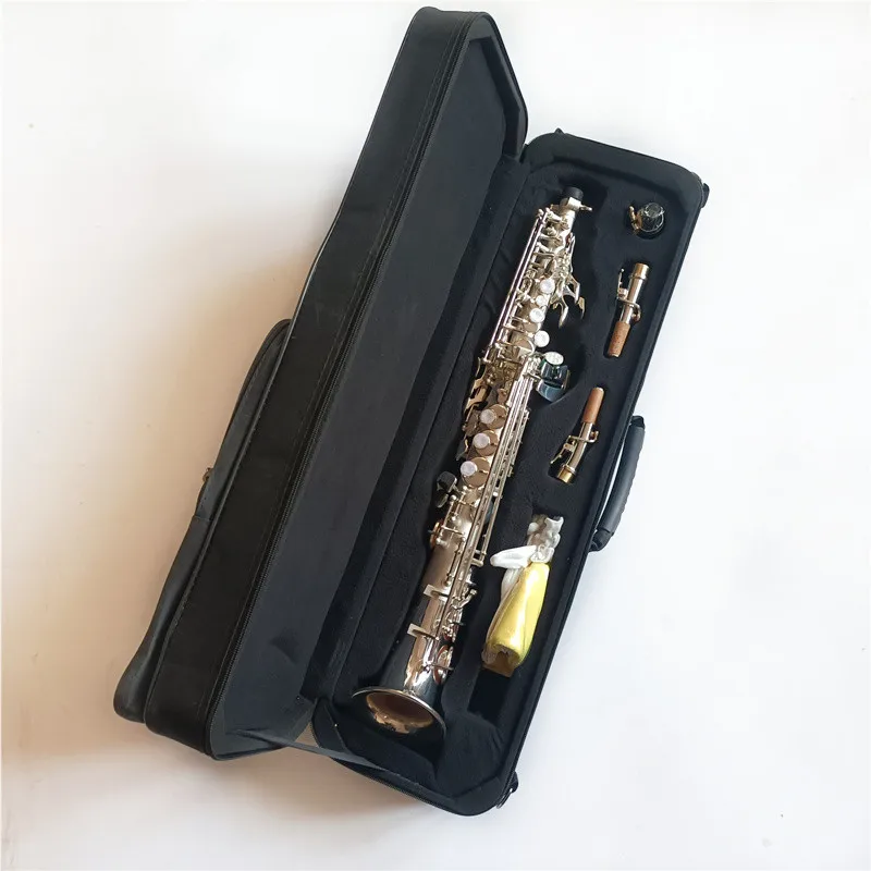 Made in Japan 875 Soprano Saxophone Reference Silvering B-flat Soprano Sax Case Mouthpiece Reeds Neck