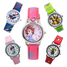 Reloj Infantil женские студенческие Детские часы принцесса алмаз детские часы Человек-паук Женские кварцевые наручные часы девочка мальчик часы