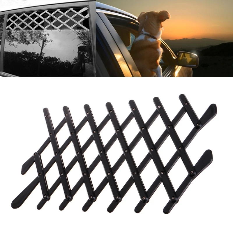 

Pet Dog Car Window Ventilation Safe Guard Mesh Vent Protective Fence Outdoor New