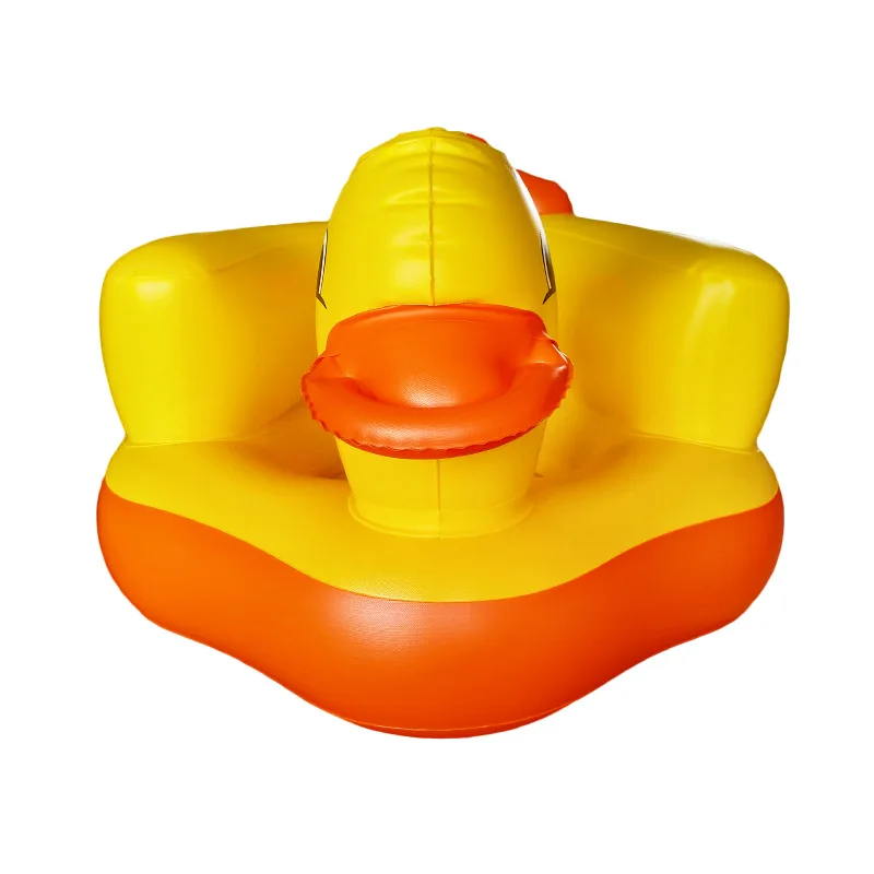 Baby Chair Seat Inflatable Chair PVC Kids Sofa Yellow Duck Portable Sofa Multifunctional Bathroom Baby Sofa Chair (10)