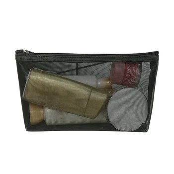 

Women Wash Portable Makeup Bag Mesh Organizer Toiletry Travel Storage Transparent Cosmetic Pouch Multifunctional Zipper