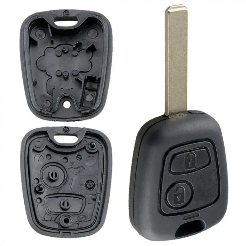 

1pcs Black 2 Buttons Durable Car Remote Key Shell with 307 Blade fit for Peugeot Partner Expert Boxer 206