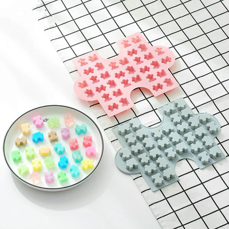 

New DIY Silicone Ice Cube Mold Microwave Oven Puzzle Chocolate Mold Cake Mold Candy Mold Decorating Cookies