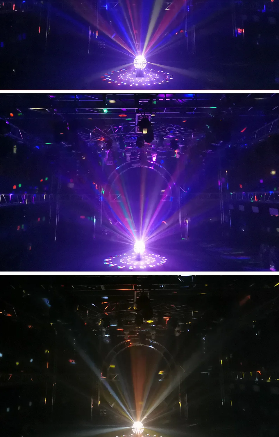 9 Color Rotating Magic Ball Light DMX512 Stage Light DJ Laser Light Sound Contro