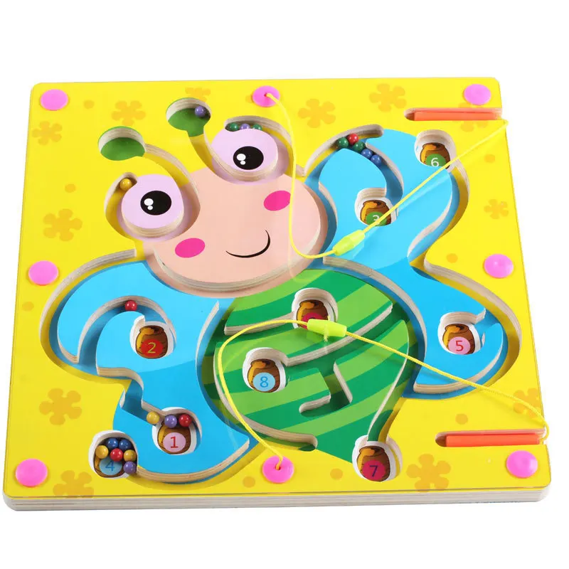 

Baby B Toy Coordination Toy Children Magnetic Maze Pen Wielding Roll-on Educational Force Class Tabletop Toys