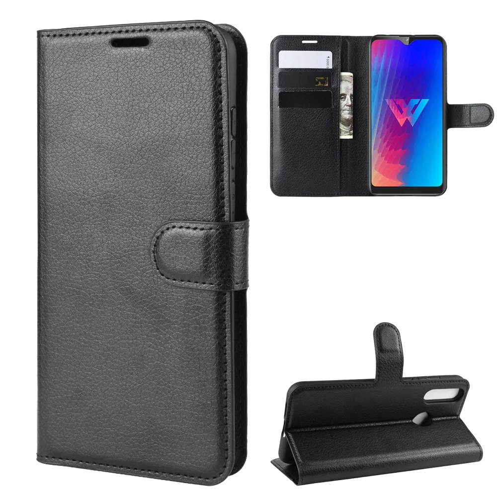 Micgita Case For LG W30 Card Slots Lichee Pattern Phone Cases Cover Flip Wallet Stand PU Leather Bags Book Style | Мобильные
