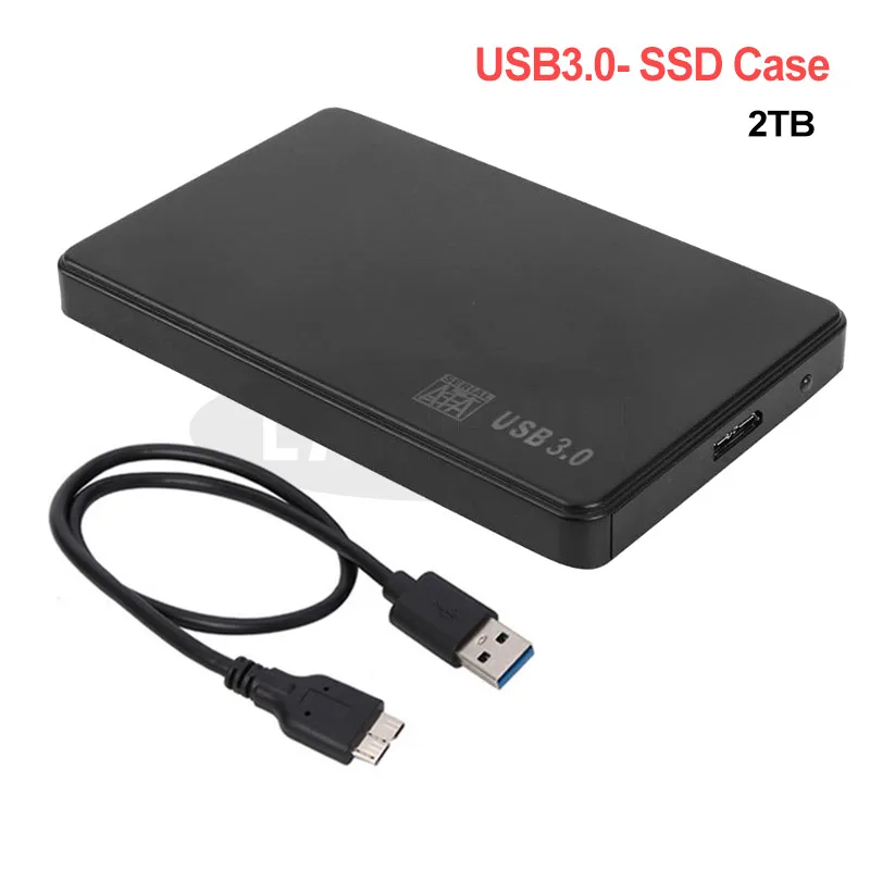 Чехол для жесткого диска 2,5 дюймов USB 3,0 SATA 3,0 Корпус SSD, HDD Plug and Play поддержка передачи 3 ТБ UASP протокол чехол для жесткого диска - Комплект: Black USB 3.0