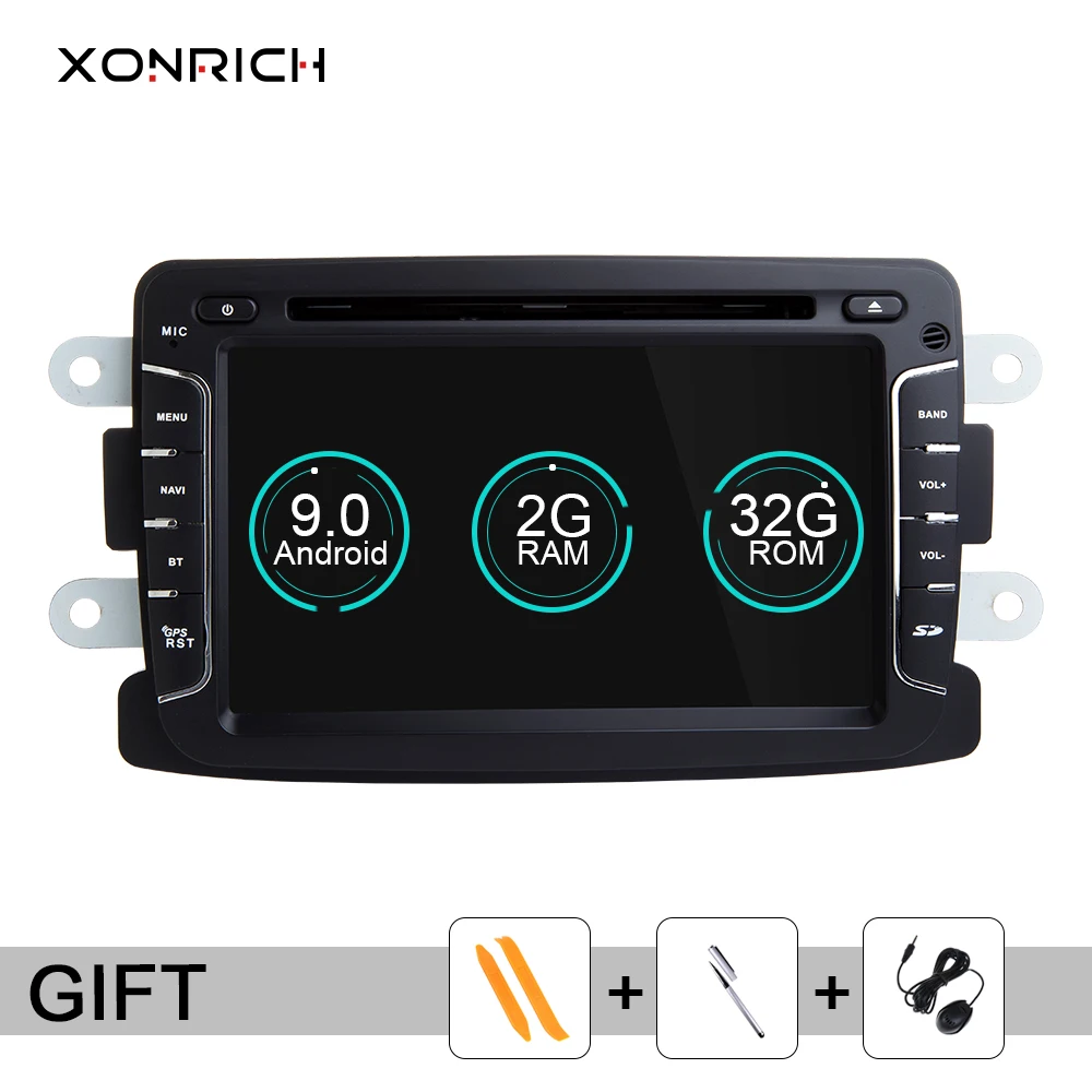 Автомобильный DVD-плеер, android 9,0 для Dacia Lodgy Logan, Duster Sandero Renault Captur/Lada/Xray, 1 din, радио, gps-навигация, мультимедийный плеер Автомобильный DVD-плеер, android 9,0 для Dacia Lodgy Logan, Duster Sandero Renault Captur/Lada/Xray, 1 din, радио, gps-навигация, мультимедийный плеер