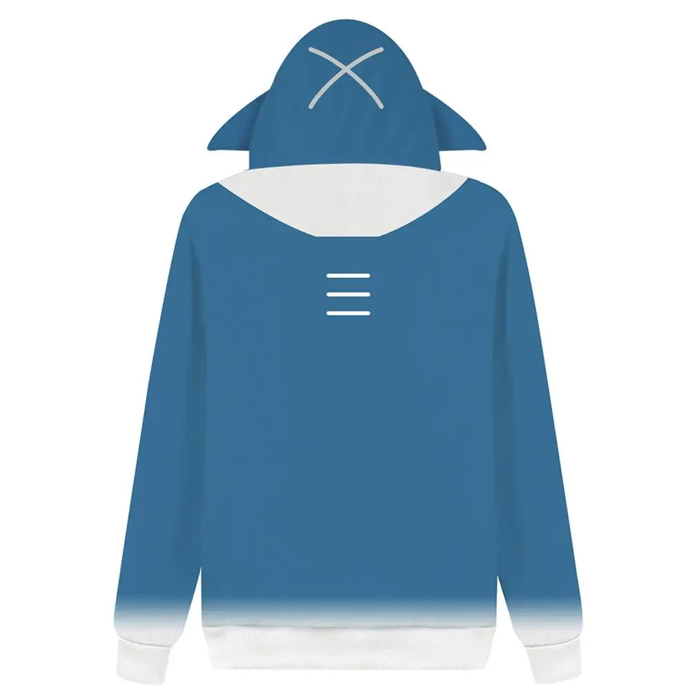 Hololive English VTuber Cosplay Zip Up Hoodie Sweatshirt for Men Women