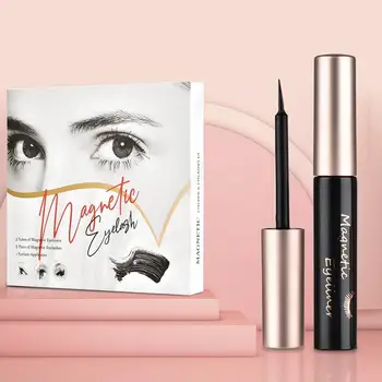 

5 Pair Magnetic Eyelashes With Magnet Liquid Eyeliner Waterproof False Extension Set Long Lasting Eyelashes Natural Tweezer C4T6