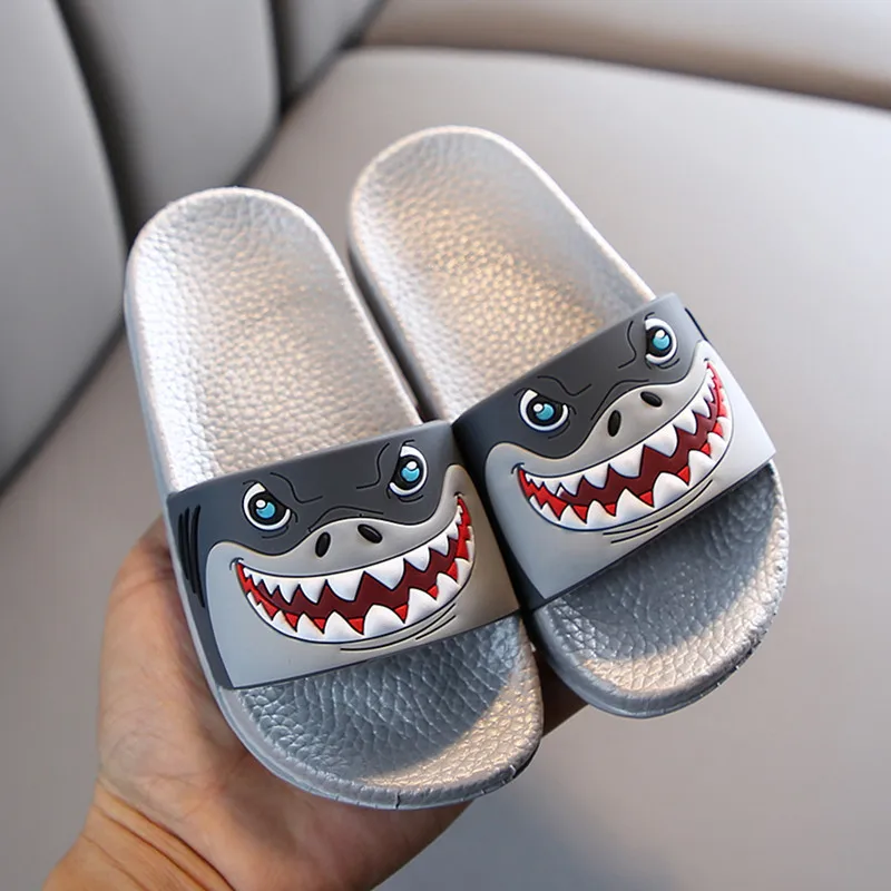 

Summer Children Slippers For Boys Girls Beach Sandals Baby House Slippers Home Pvc Flat Flip Flop Kids Non-slip Bathroom Shoes