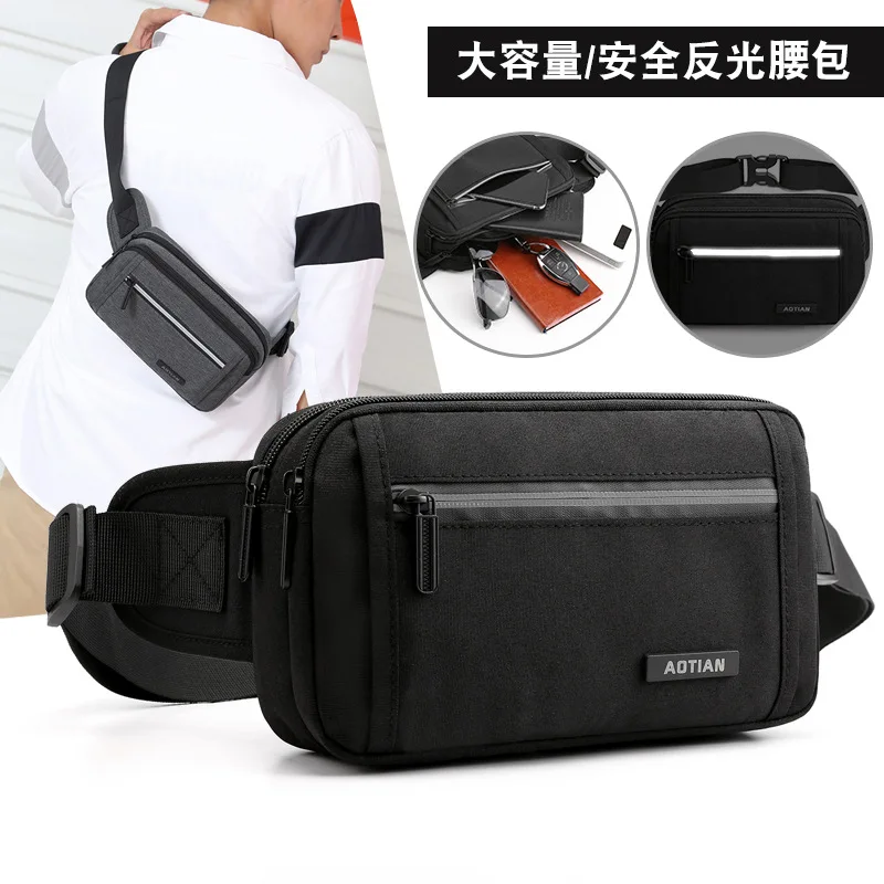 

Autumn Fashion Chest Pack Casual Travel Tide Ride Shoulder Bag Large Capacity Waterproof Wearable Outdoor Wallet