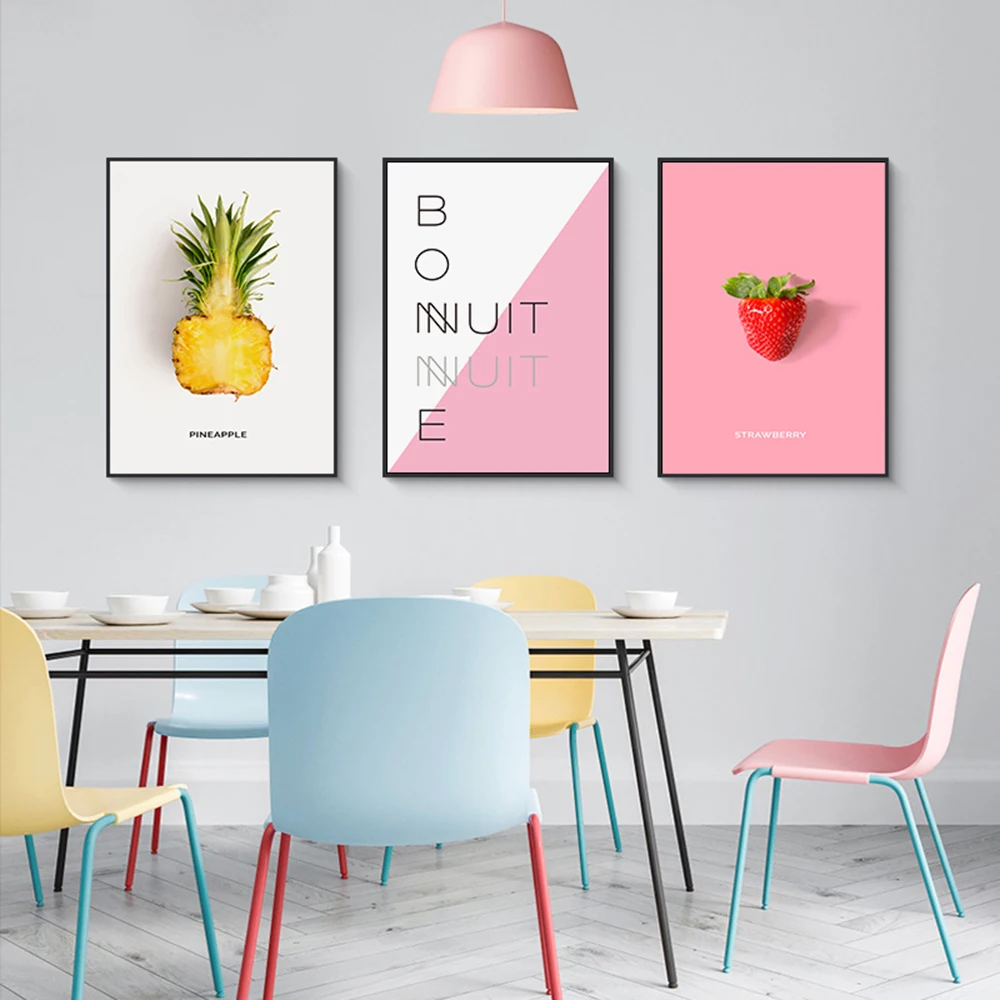 16-Fruits-Pictures-Avocado-Pineapple-Strawberry-Kiwi-Posters-Nursery-Dining-Living-Room-Prints-Nordic-Painting-Art (2)