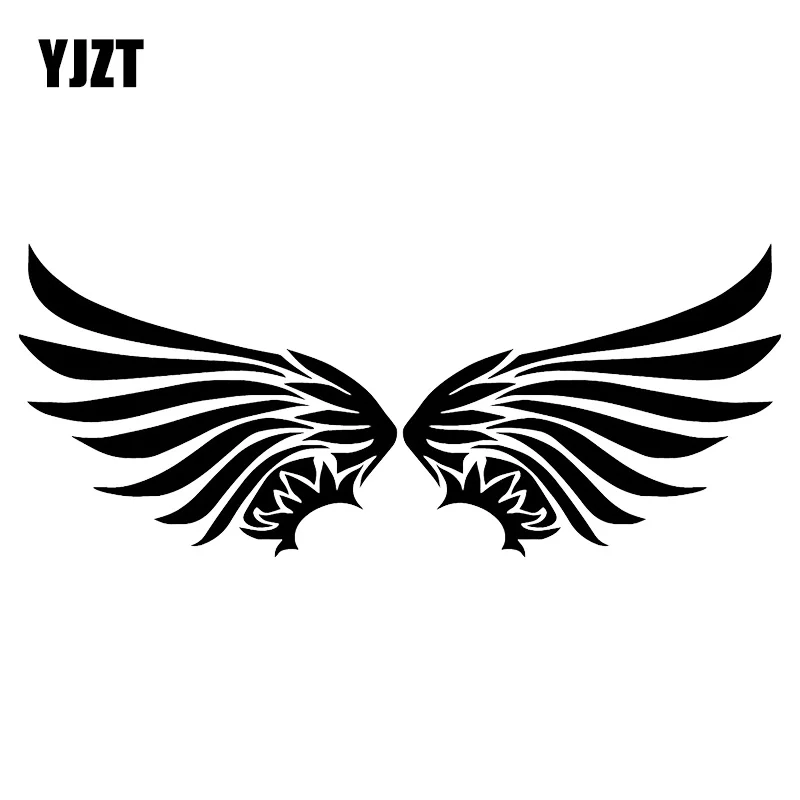 YJZT 18.5X7.6CM Tribal Angel Bird Wing Window Bumper Decoration Car Sticker Accessories C25-0811 | Автомобили и мотоциклы