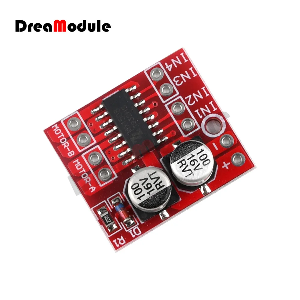 L298N L9110 L298 1.5A 2.5A 2 Way DC Motor Driver Drive Board Module PWM Speed Dual H-Bridge Stepper Low on-resistance MOS Switch