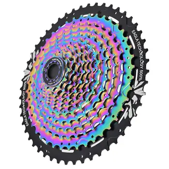 

RACEWORK bicycle flywheel mountain bike card aluminum alloy rainbow color 8 9 10 11 speed 50T 12 speed 11-50T large gear plate