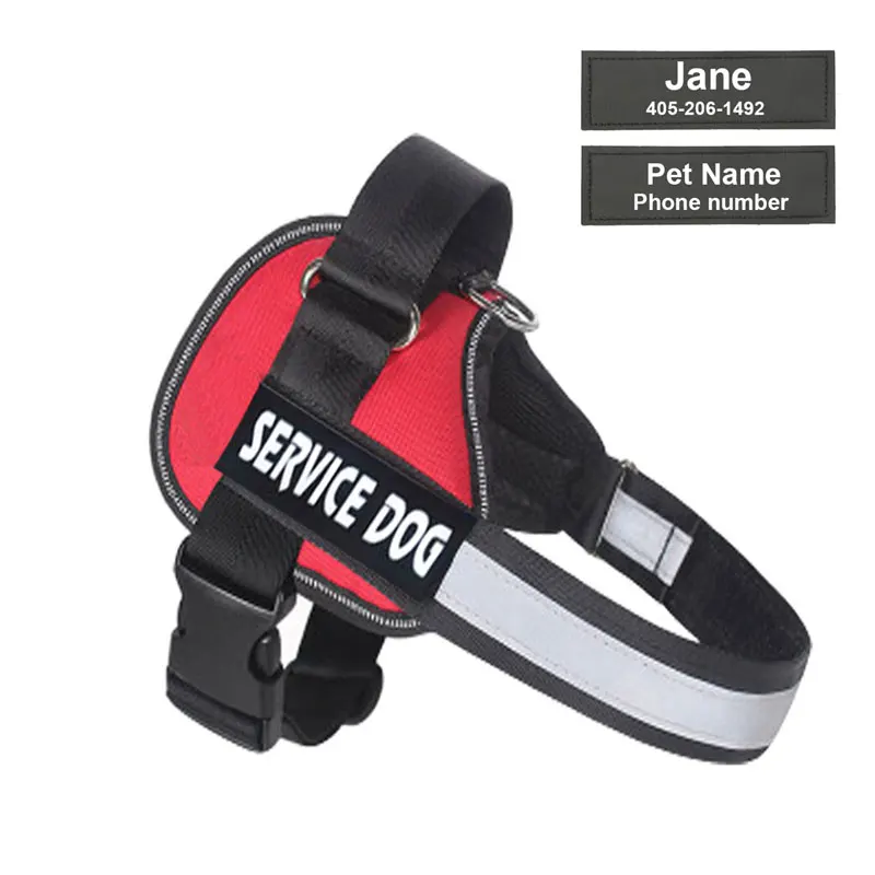 Arnés de nailon ajustable para perro, Collar reflectivo para perro, conjunto de arnés y correa para perros, chaleco de identificación, parche personalizado para caminar