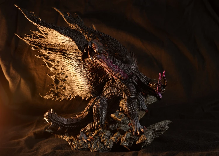 Monster Hunter World 4 Black Eclipse Dragon подлинный японский подлинный фигурка ПВХ Модель Детская игрушка подарок