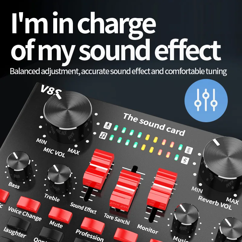V8S live sound card set anchor equipment mobile