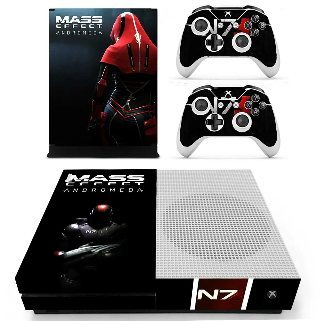 Mass Effect sticker s для Xbox One S виниловые наклейки для кожи наклейки Pegatinas для Xbox one Slim консоль и два контроллера