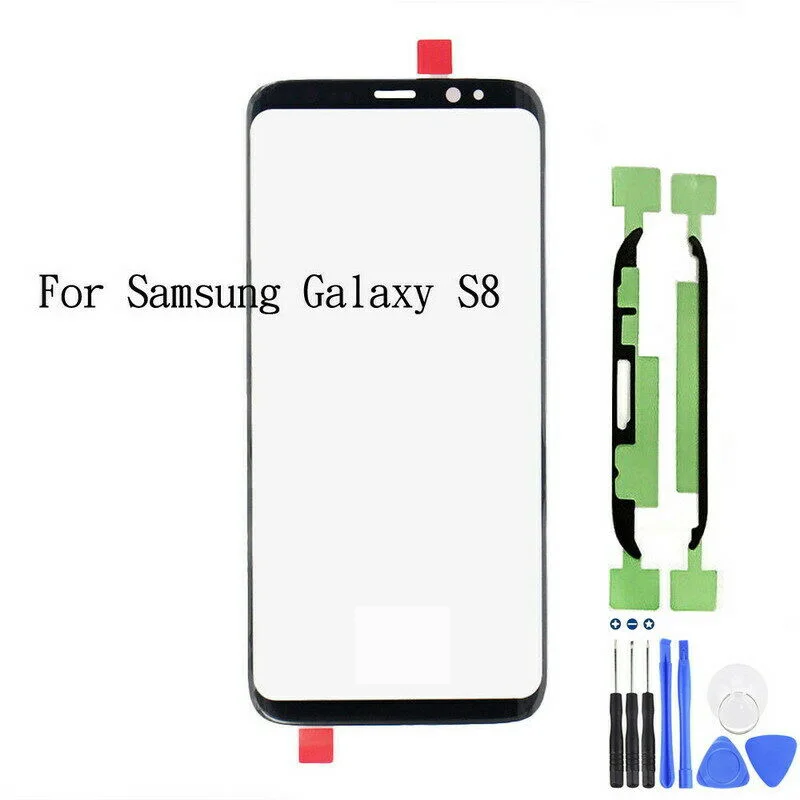 Для Samsung Galaxy S8 S8 Plus Сенсорная панель крышка переднего внешнего стекла Замена объектива