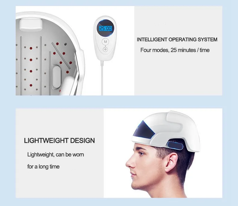 Lescolton лазерный шлем для роста волос Уменьшает выпадение волос стимулирует быстрое отрастание волос решение для выпадения волос для мужчин женщин диоды
