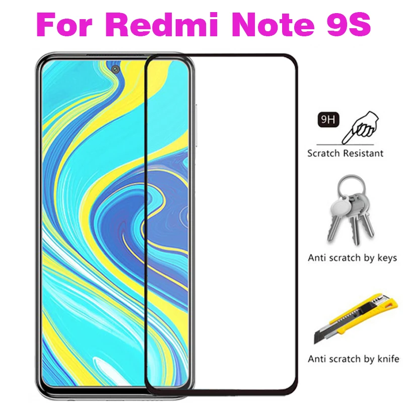 Полностью клеящееся закаленное стекло для Xiaomi 2 шт. защита экрана Защитная пленка