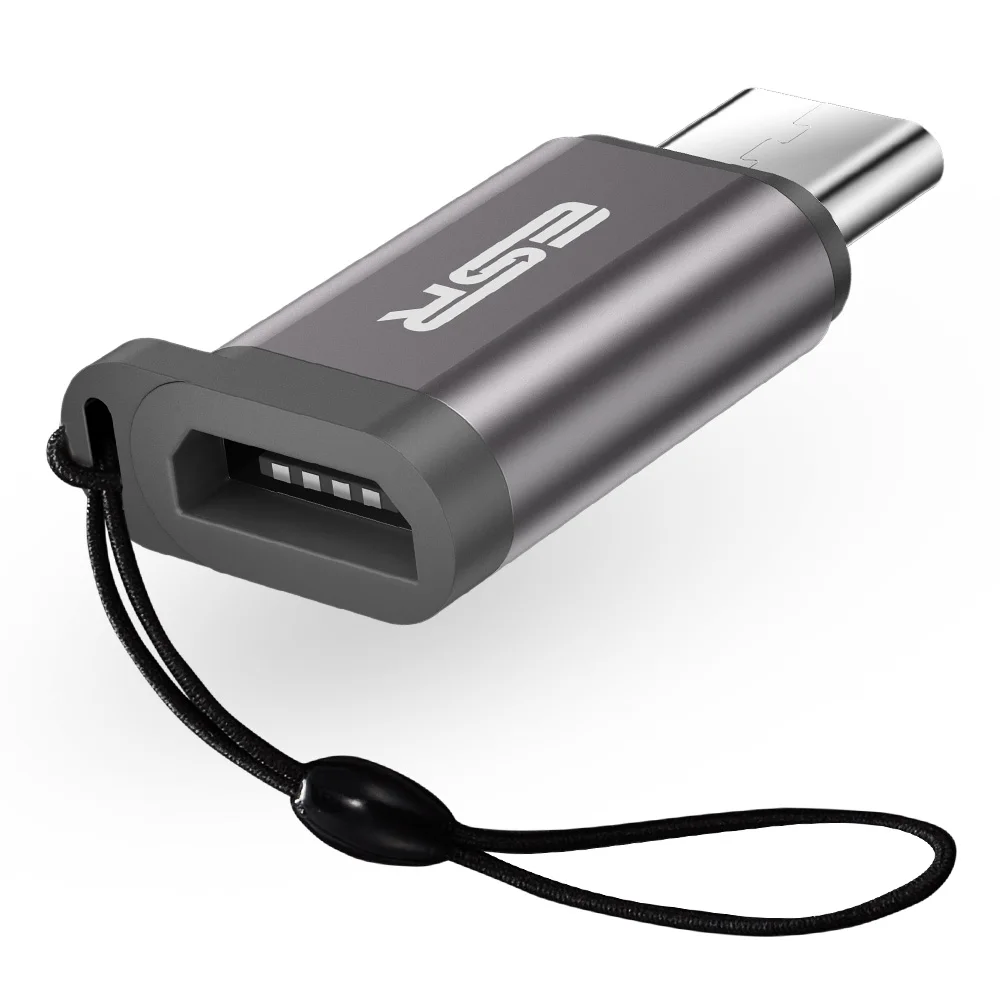 USB адаптер кабель-Переходник USB C на Micro USB OTG кабель, ESR Тип C конвертер для Macbook samsung Galaxy s8 s9 huawei p20 pro p10 адаптер для использования на ходу